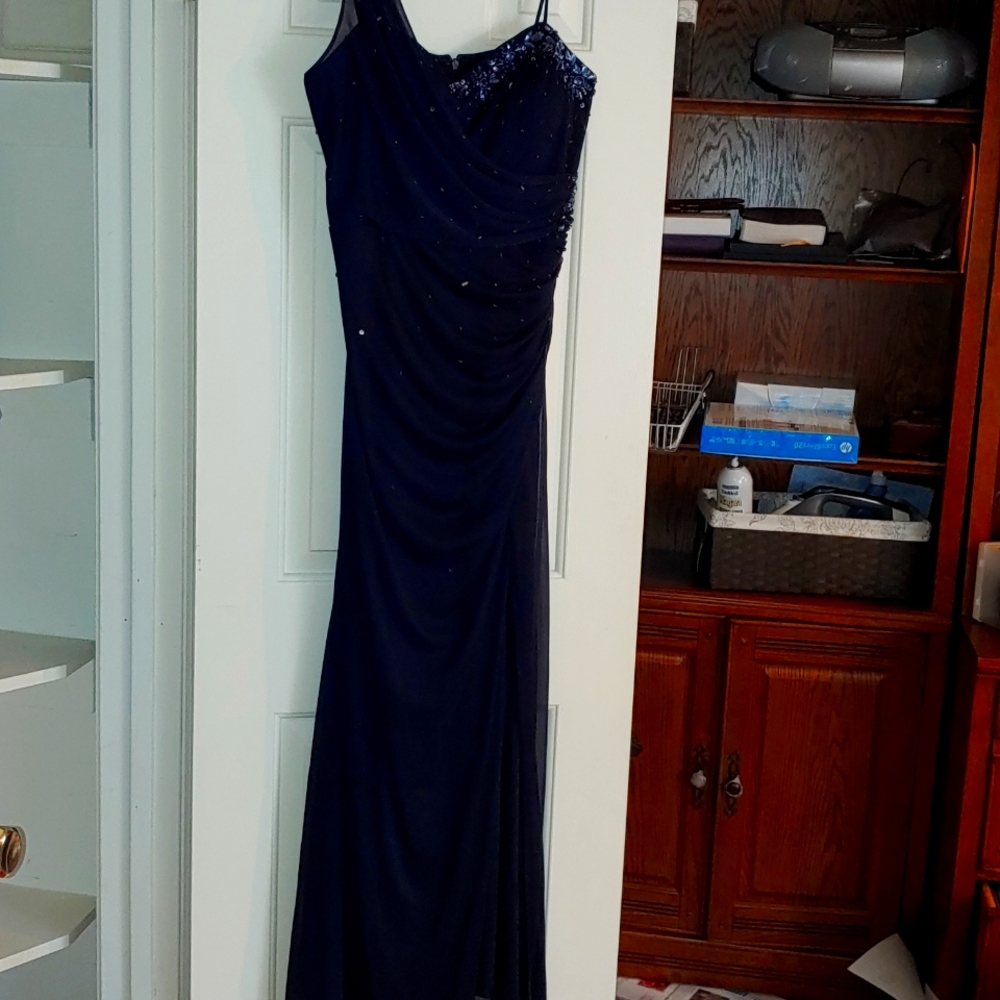 Navy blue Gown size 8 Escape by Joanna Chen